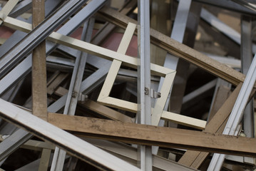 廃棄された窓