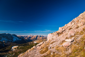 winter day in the italian alps