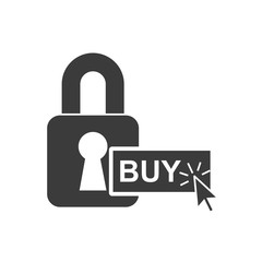 business security padlock icon vector illustration design