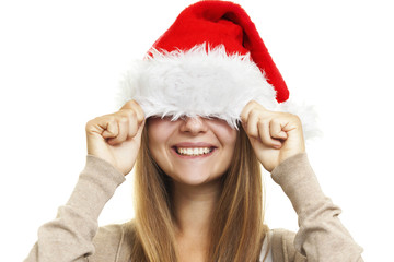 Christmas smile, portrait of teen girl