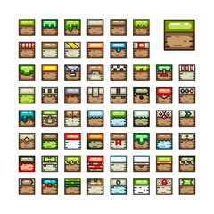 2D tilesets for video game