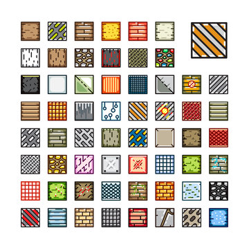 Set of tilesets for video game