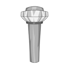 Control tower at airport icon in black monochrome style isolated on white background. Airport symbol vector illustration