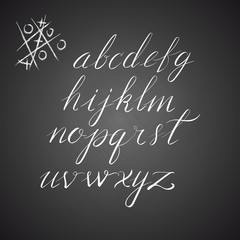 Vector hand drawn alphabet