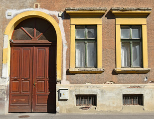 Door and windows of an old house