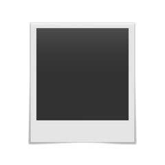 Blank realistic photo frame mockup