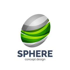 Fototapeta premium Vector sphere abstract logo template