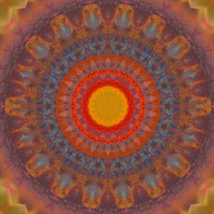 Beautiful mandala pattern created fromButterfly pea flower for background texture and your design