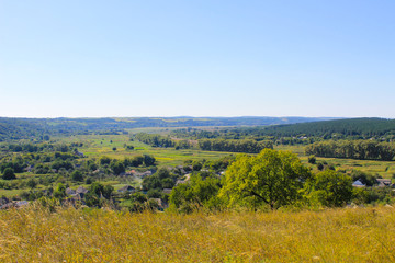 Fototapeta premium View on the village in Ukraine