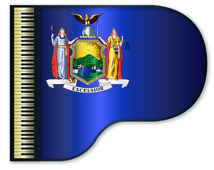Grand Piano New York Flag