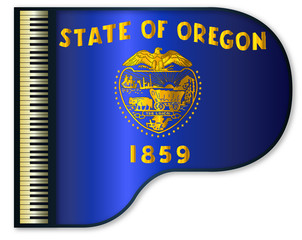 Grand Piano Oregon Flag