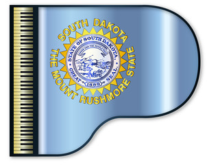 Grand Piano South Dakota Flag