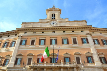 The Palace of the depuites in Rome called "Montecitorio", Italy
