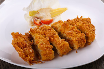 Crispy Pork with cheese