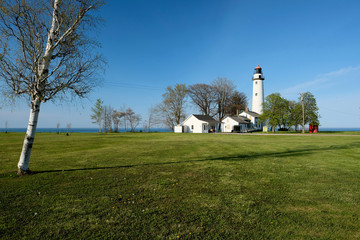 Pointe aux Barques Lighthouse, built in 1848