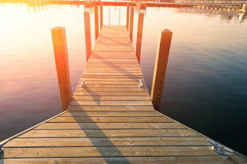 Obraz premium Marina on Lake Huron at Port Austin