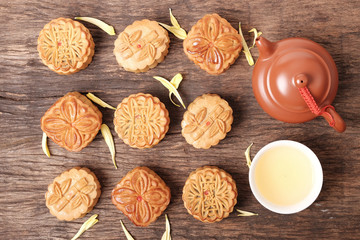 Moon cakes for Chinese Mid-Autumn fastival
