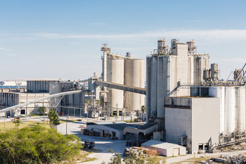 Silos at a Shipping Operation