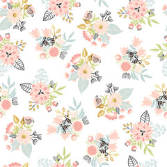 Seamless floral pattern.