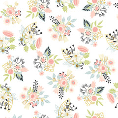 Seamless floral pattern.