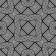 Design seamless monochrome decorative pattern