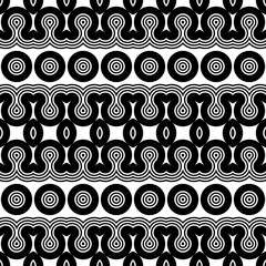 Design seamless monochrome geometric pattern