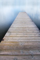 footbridge on the lake