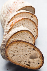 Fresh rustic style bread with pastry.