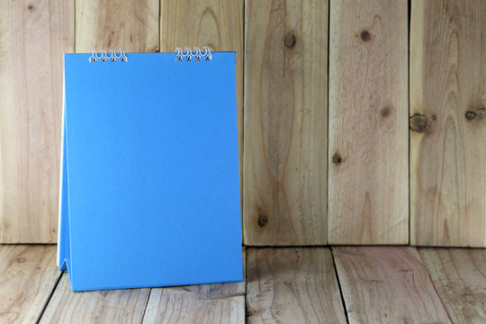 Blue paper board.