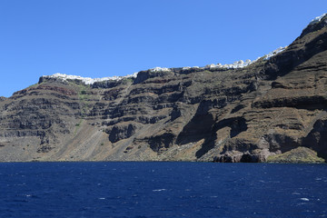 Fototapeta na wymiar The Santorini Volcano