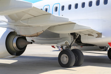 Aircraft wheel and engine