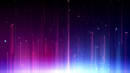 Seamlessly looping abstract background animation of particles moving up