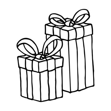Gift box icon on a white background