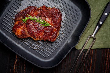 Roasted organic shin of beef meat