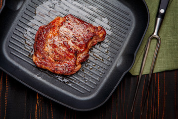 Roasted organic shin of beef meat