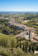 Fototapeta na wymiar San Miniato panorama. Color image