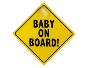 Baby on board sign
