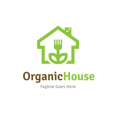 Organic house logo