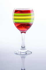 Colored sweet jelly for your ideal menu in a restaurant