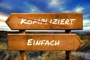 Schild 129 - Einfach