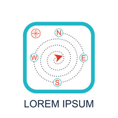 Fototapeta premium Compass wind rose. Wind icon. Vector illustration