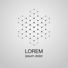 cubes lines logo design concept, vector logo template