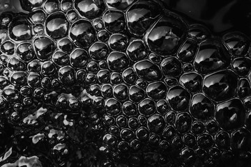 water surface with bubbles Abstract background White and Black