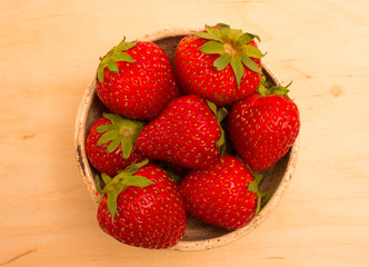 strawberries on the table