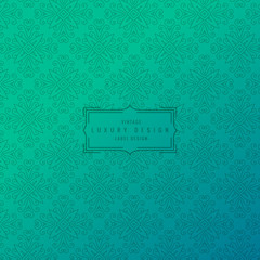 turquoise background with ornamental pattern