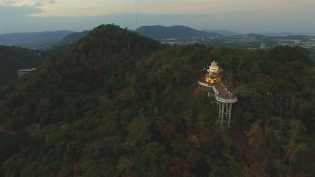 aerial view Khao Rung the land mark view point of Phuket place in the middle of Phuket town
Khao Rang viewpoint on hill top in the middle of Phuket town on hill top can see the great big Buddha too