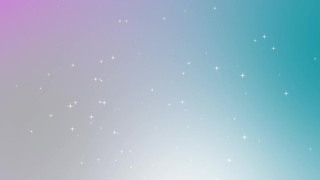 Star falling down from pastel gradient background