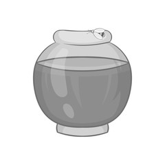 Honey bank icon in black monochrome style on a white background vector illustration
