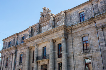 Fototapeta na wymiar Universidade de Santiago de Compostela USC Praza de Mazarelos Praza da Universidade