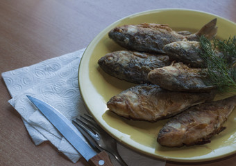 Жареная рыба,grilled fish